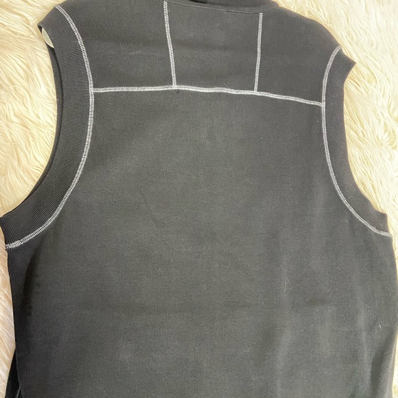 Tommy Bahama Antigua Cove M Vest Black with gray stitching - Picture 5 of 7
